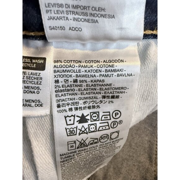 Levi's 505 Jeans Men's Tagged Size 34-30  Inseam Measures 29 Inches - Picture 6 of 7